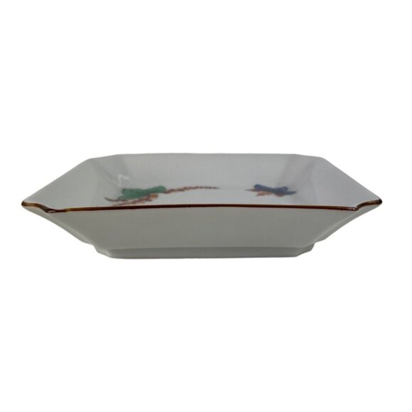 Andrea by Sadek Porcelain Plate Trinket Dish Bowl Colorful Asian Design - Picture 4 of 9